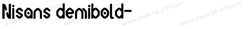 Nisans demibold字体转换